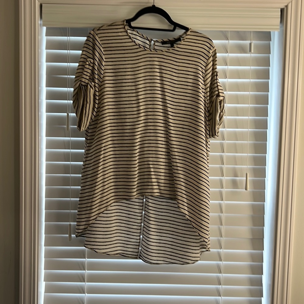 BCNG striped silk top